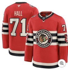 Taylor Hall Blackhawks Fanatics 2025 Winter Classic Premium Jersey Size 60 NEW