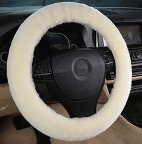 Winter LenkradhüLle Aus Wollfilz FüR Die Meisten Standard-LenkräDer-image