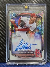 2025 Topps Bowman Chrome ~ Quinn Mathews ~RC Auto ~ St. Louis Cardinals BMA-QM