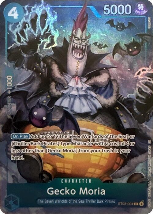 Gecko Moria (Seven Warlords of the Sea Binder Set) ST03-004 One Piece Promotion