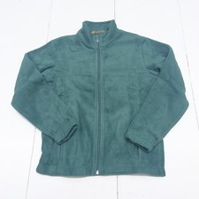 Harriton Jacket Youth Medium 10/12 Hunter Green Full Zip Fleece Mock Neck M990Y