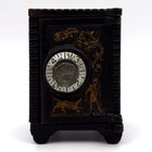 Cast Iron Safe Coin Bank Piggy Bank Dog and Boy Theme with Angel — photo 1