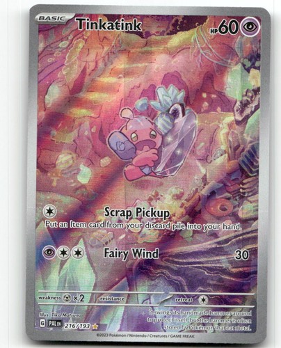 Tinkatink 216/193 Illustration Rare Paldea Evolved Pokemon Holo Near Mint
