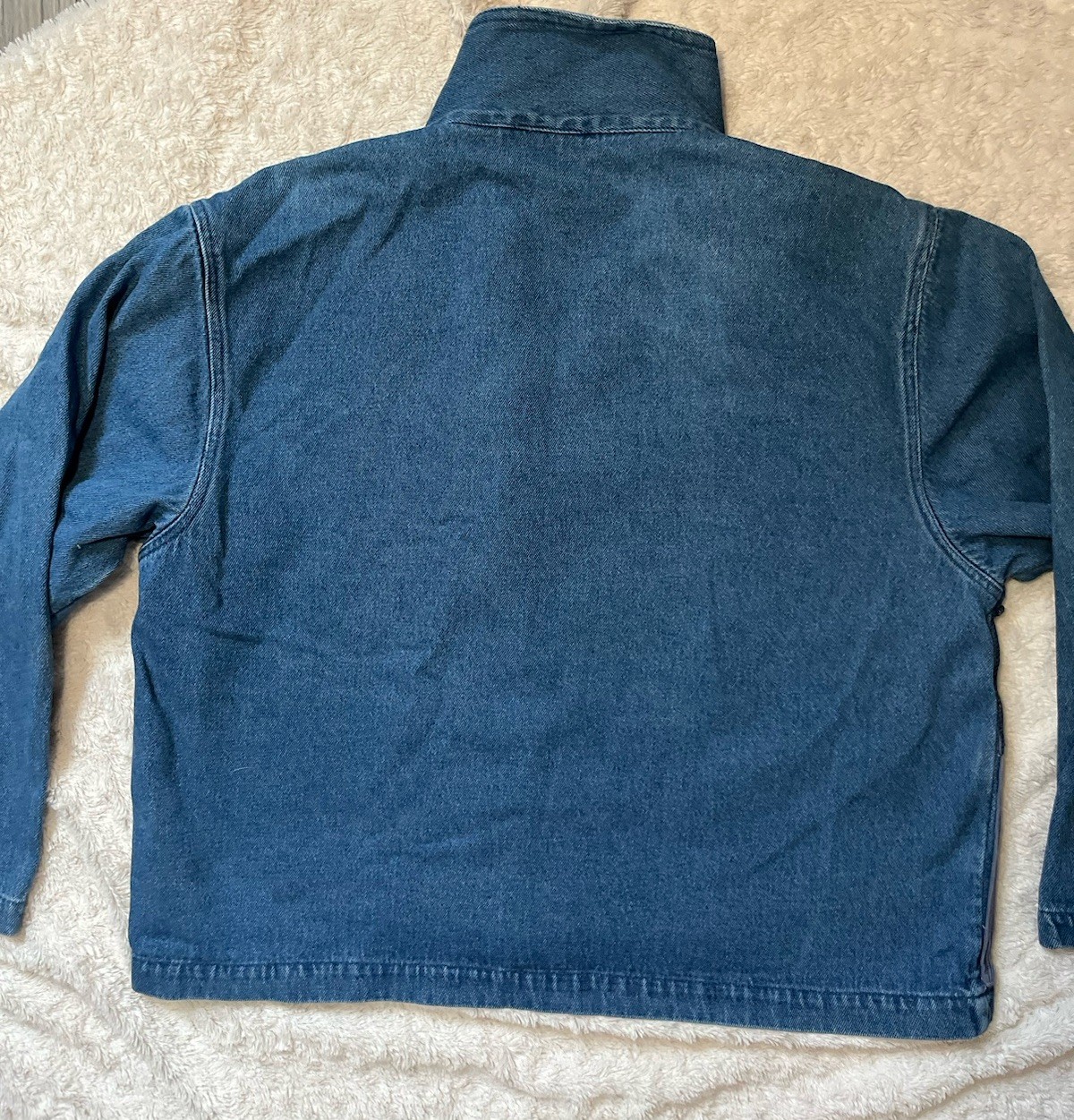 Vintage Embroidered Patchwork Teacher Themed Deni… - image 7