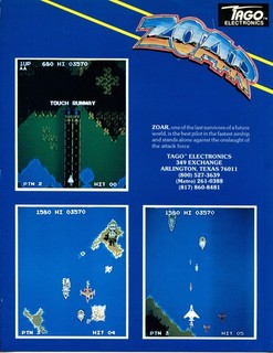 Zoar Tago Video Arcade Flyer / Brochure / Ad - Excellent