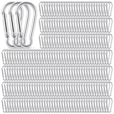 500 Pcs Spring Snap Hooks Keychain Clips Aluminum Alloy Camping Hiking Fishin...