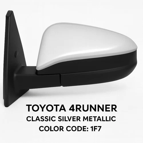 NEW SILVER mirror fits 2014-2024 Toyota 4Runner Driver Left Side Heated