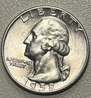 1958-D Washington Quarter 90% Silver Denver