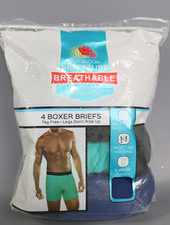 Men's Fruit of the Loom Signature 4-pack Stretch Micro-Mesh Boxer Brief - Small