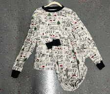 Peanuts Snoopy Long Sleeve Christmas Pajamas Set Comic Sz Small Pottery Barn