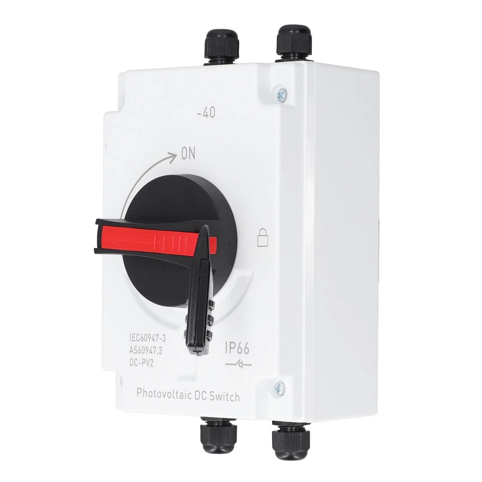 Interruptor de desconexión aislador fotovoltaico DC1200V 32A pieza de interruptor de cambio PV DC Foto 4 de 4