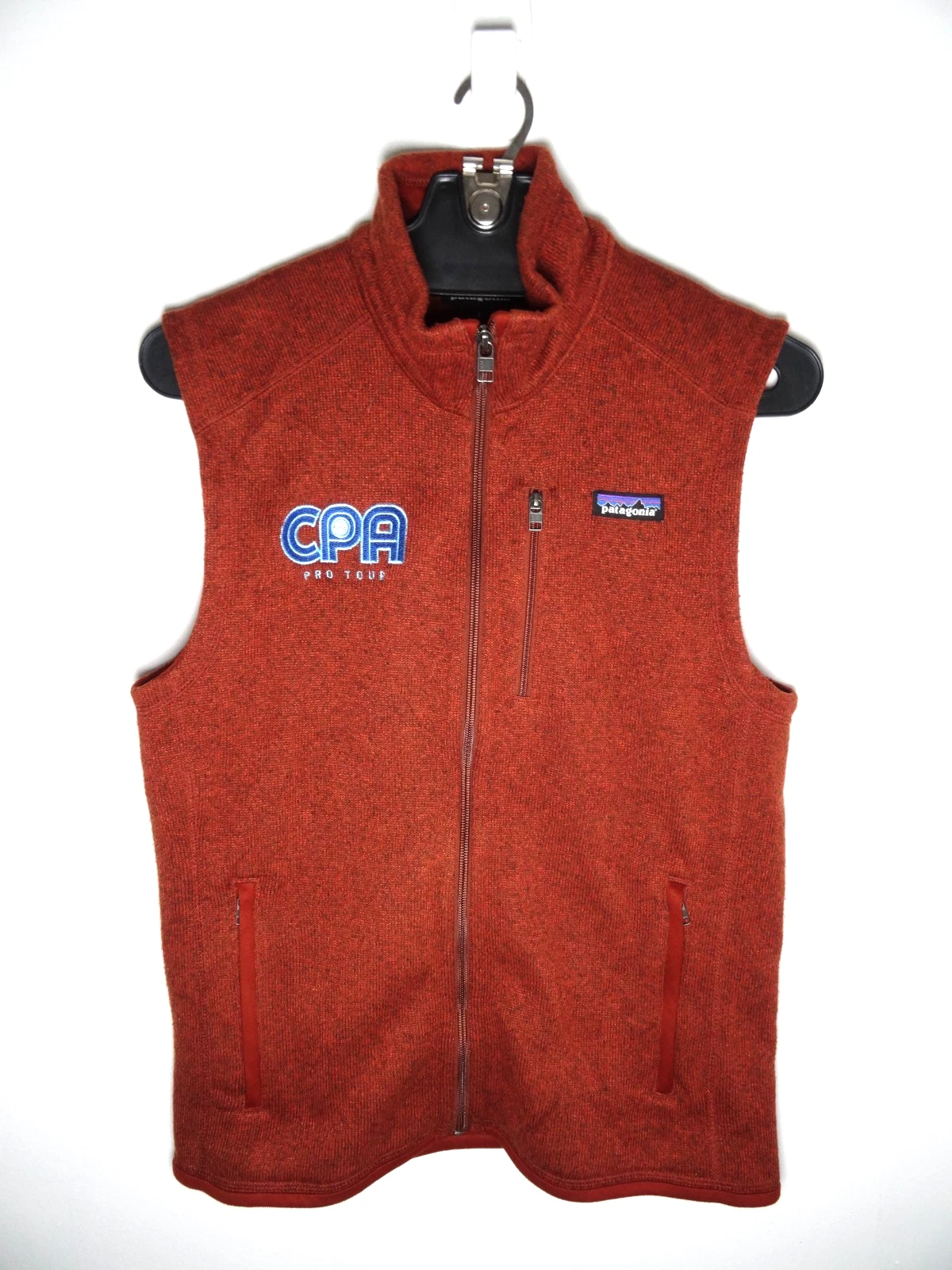 Patagonia Better Sweater Vest Mens Small Brown Full Zip Outdoors Pickle Ball