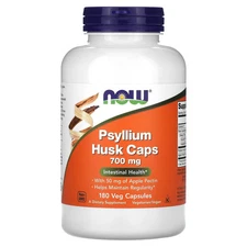 Now Foods Psyllium Husk Caps 700 mg 180 Capsules GMP Quality Assured