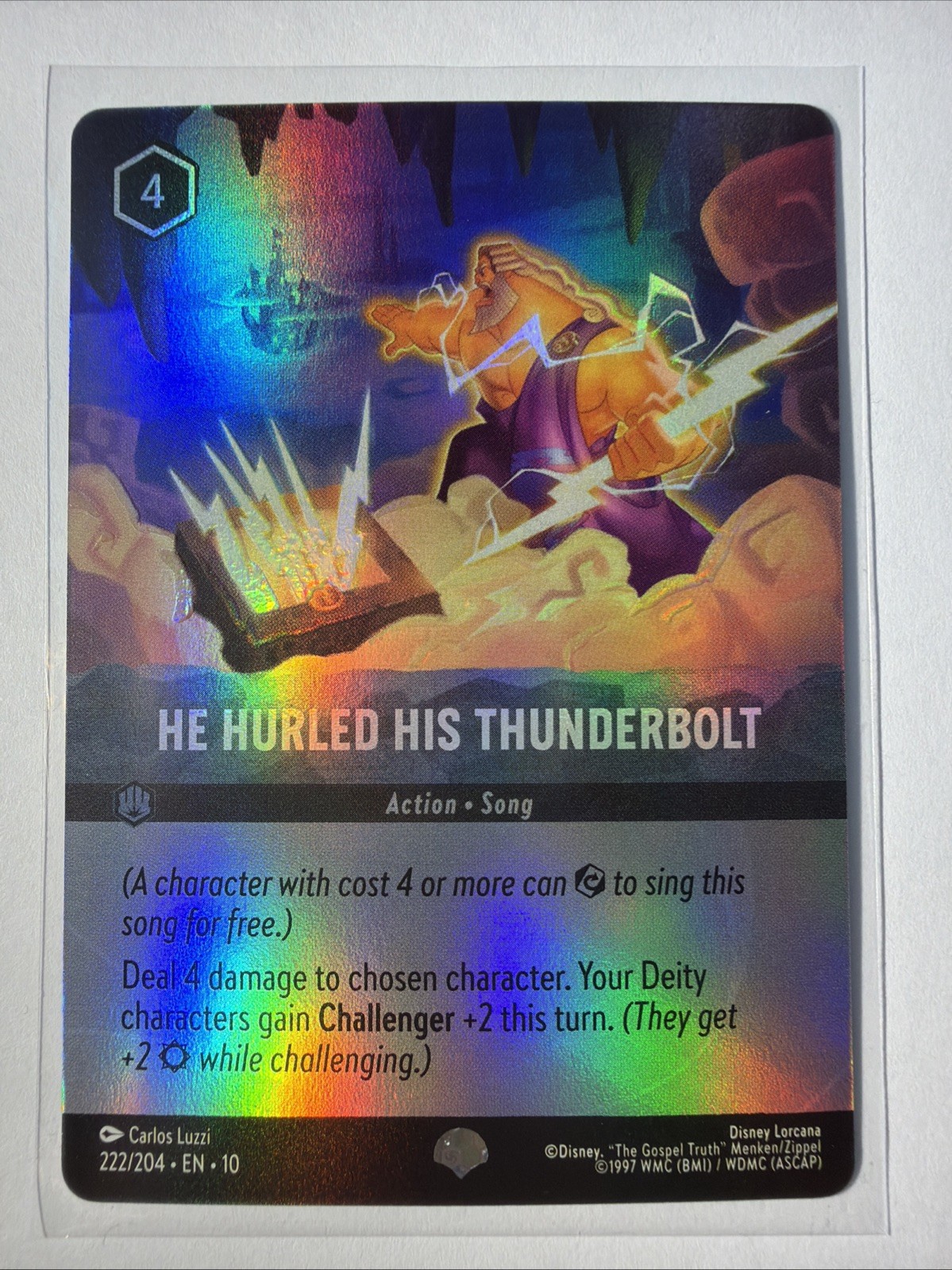 He Hurled His Thunderbolt 222/204 EPIC | Whisper in the Well | Near Mint