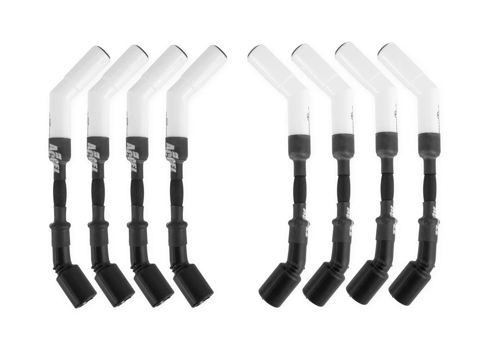 Accel ACL9004C 白色 8 毫米火花塞线套件 适合通用 LS 系列性能部件 — 第 2/4 张图片