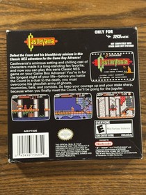 Castlevania Classic NES Series Nintendo Game Boy Advance GBA CIB completo
