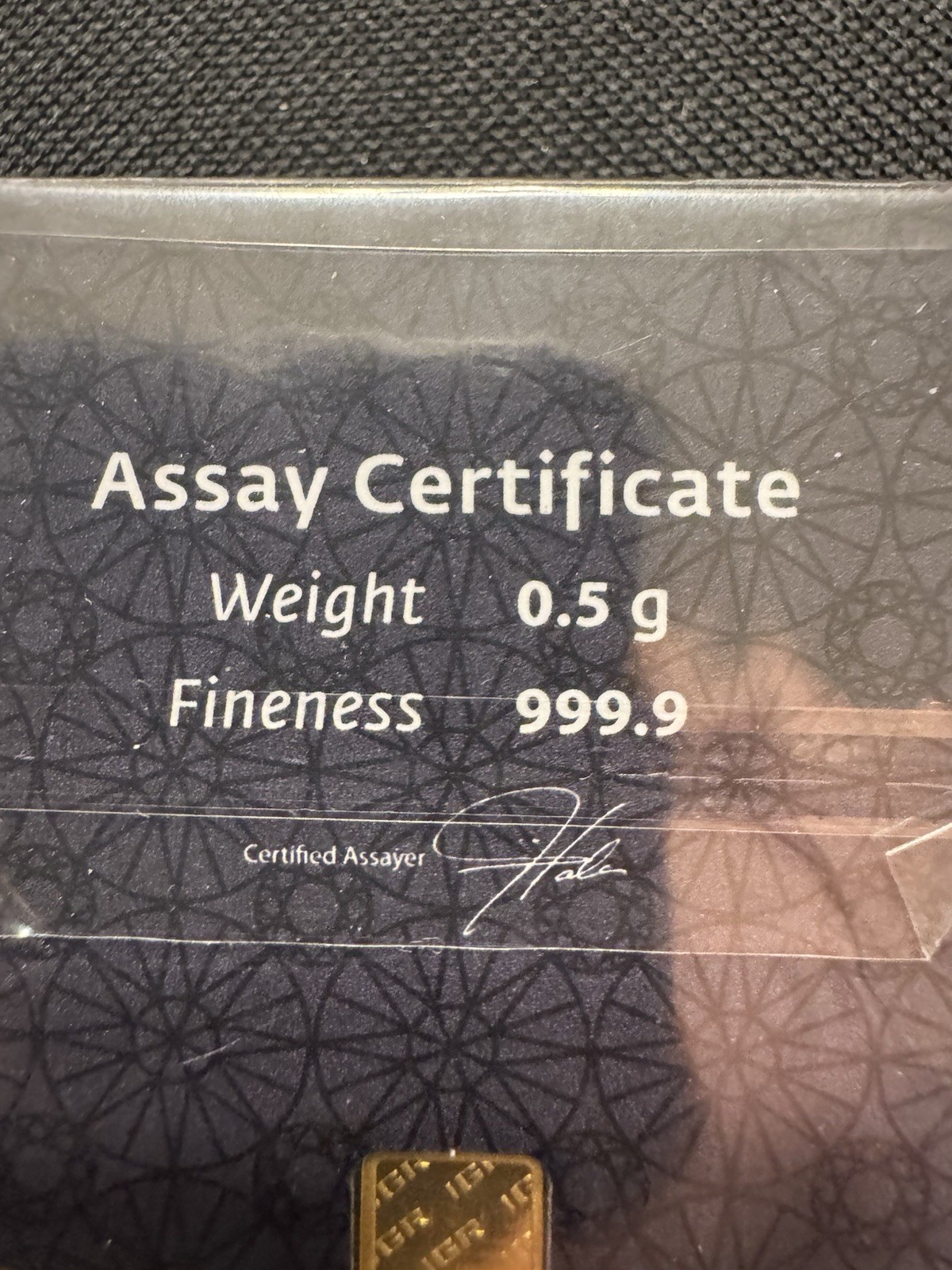 0.5 Gram IGR Gold Bar • 999.9 Fine • Sealed Assay Card • Istanbul Gold Refinery