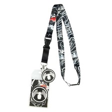 Marvel Venom Lanyard ID Badge Holder with 2" Character Logo Rubber Charm and
