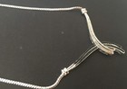 Banana Republic BR KRM Faux Diamonds Silver Tone Pendant Necklace — photo 3