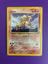 Pokemon Card TCG Entei 17/64 Neo Revelation 2001 Non Holo Rare VLP Light Play