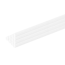 10 Pcs White Plastic Rods 1 x 250mm ABS Round Stick Round Solid Bar DIY Model