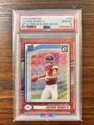 2024 Donruss (RR) Jayden Daniels #389 Optic Preview Red Wave Prizm (RC) PSA10