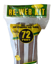 Vtg 70s Wellington Lawn Chair Webbing Re-Web Kit Brown With White Stripes NOS