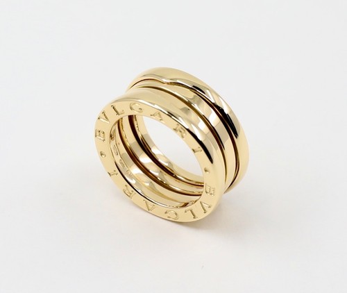 Bvlgari B.Zero1 Three-Band Ring in Yellow Gold Size Sz 4.5 EU48 No Diamond