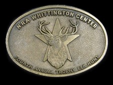 SJ03123  NRA WHITTINGTON CENTER FOURTH ANNUAL TROPHY ELK HUNT  BELT BUCKLE