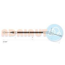 Handbremsseil hinten rechts für Mercedes S-Klasse C126 W126 | 23849609