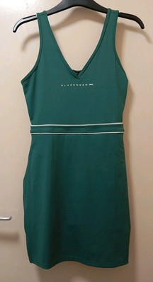 free people green floral ruffle dress Taft Tennis Dress in Grass Court Green Gingham 7/8 main image 0