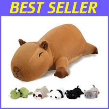 Adorable Weighted Capybara Stuffed Animal - Cozy Plush Pillow for Girls & Boys