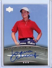 Golf #A7 Lorena Ochoa 2004 cubierta superior autógrafo automático SP/776, LPGA