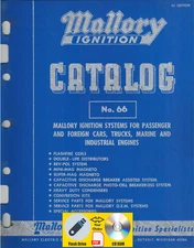 Mallory Ignition 1966 Parts Catalog Parts accessories PDF File USB Flash Drive