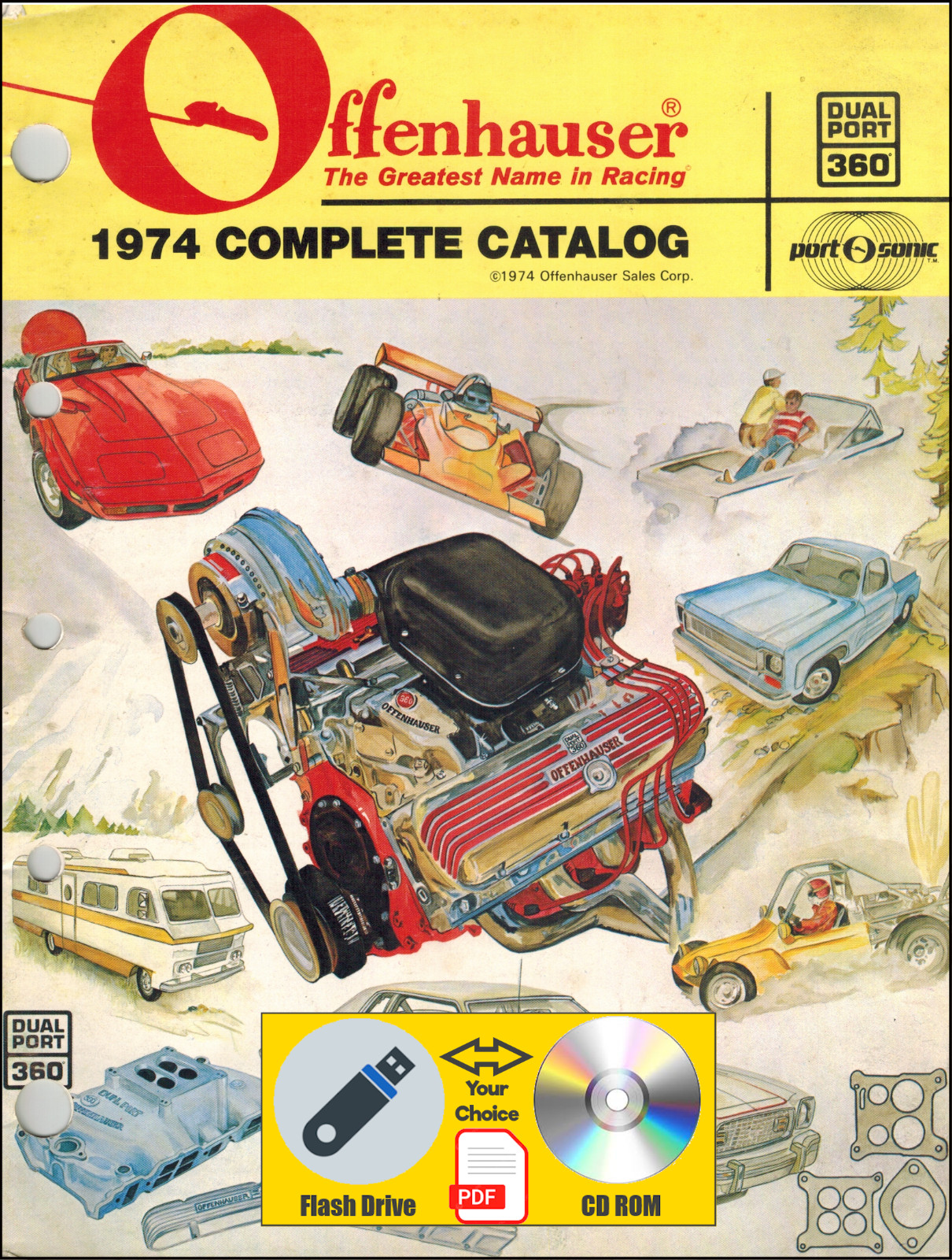 Offenhauser The Greatest Name In Racing 1974 Catalog  PDF File USB Flash Drive