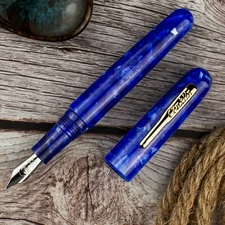 Conklin All American Lapis Blue Fountain Pen, New in Box