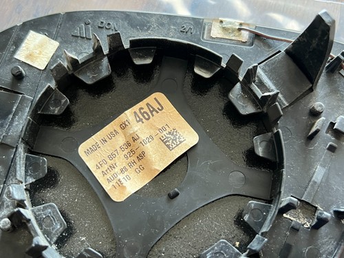 Espejo retrovisor de cristal derecho OEM AUDI A3 A4 A5 A6 A8 con atenuación calefacción año 08-10 4F0857536AJ - Imagen 10 de 10