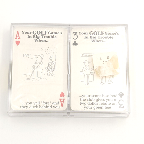 Mazzi di Carte da Gioco Tema Golf (3) Citazioni Giochi Umorismo Divertenti Sport Regali Sigillati - Foto 6 di 10