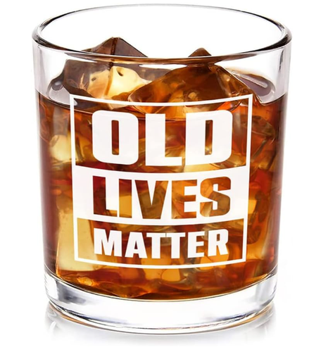 Whiskey Glass 11oz Old Fashioned Glass | Old Lives Matter