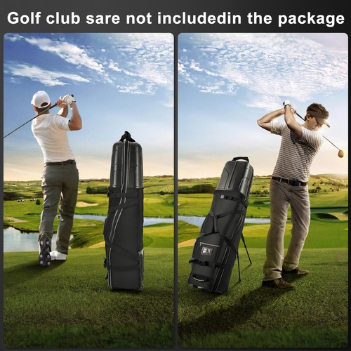 Founders Club Golf Club Travel Bag Travel Cover Luggage with ABS Hard Shell Top - Picture 8 of 9
