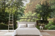 3D Oil River Mountain Wallpaper Wall Mural Removable Self-adhesive Sticker 442