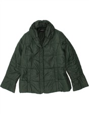 Marina Rinaldi Womens Padded Jacket Size 25 Large Green Polyamide Bg04