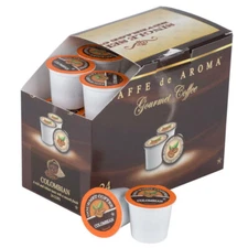 Caffe de Aroma Colombian Supreme Coffee Single Serve Cups - 24/Box