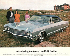 1965 BUICK RIVIERA SHIELDED HEADLIGHTS VINTAGE ADVERTISEMENT Z1341