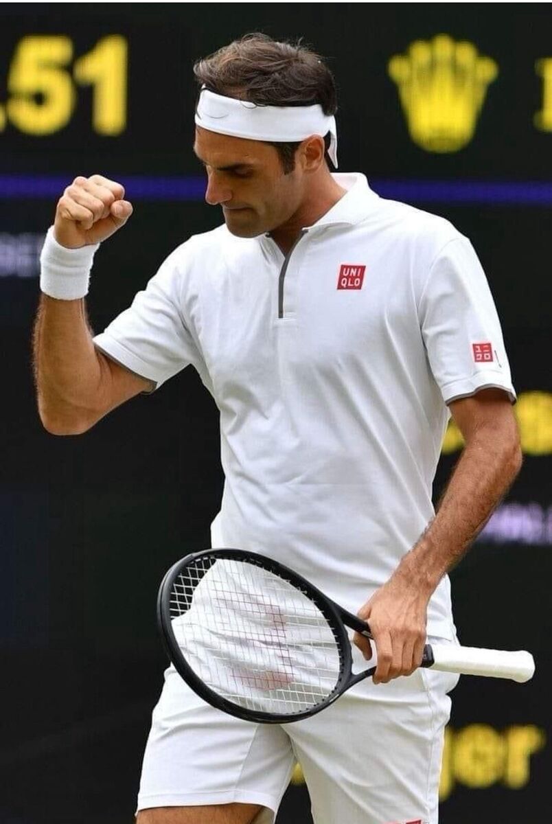 Roger Federer UNIQLO 2019 Wimbledon Shirt size:L (JPN XL) RF Roger Federer UNIQLO 2019 Wimbledon Shirt size:L (JPN XL) RF