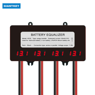 Lead Acid Battery BMS Intelligent Battery Balancer Li-ion LFP LTO LED Display
