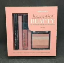Brand New Boxed Model Co Blush Glam Pack 3 Piece Set Lip Lacquer Mascara Brick