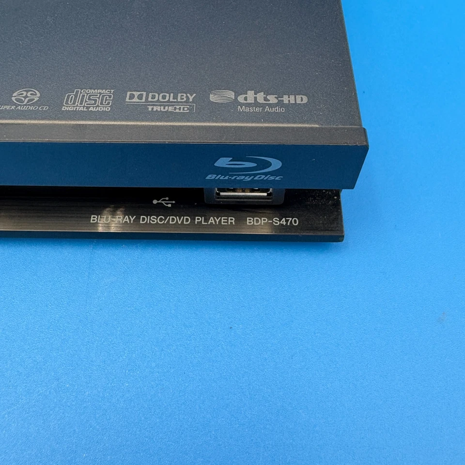 Sony BDP-S470 Blu-Ray DVD Player 3D HDMI LAN 1080p Dolby DTS-HD - Tested Works - Image 4 of 4