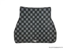 P2M Checkered Flag Dark Grey Rear Trunk Carpet Floor Mat for Mazda RX-7 FD3S New
