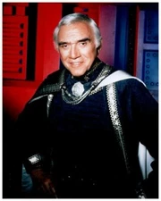 Battlestar Galactica Lorne Greene Adama TV Sci Fi Vintage 8x10 Color Photo
